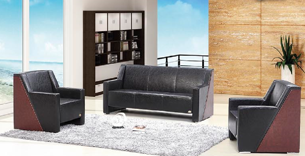 2017 Newest office sofa furniture S597 1+1+3 set