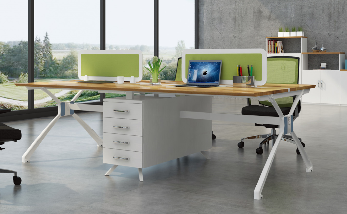 Mordern new design 4 person office table 99-WE2412