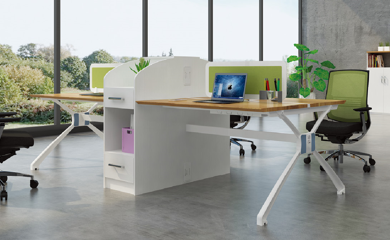 Latest New design 4 person office desk 99-WG2412