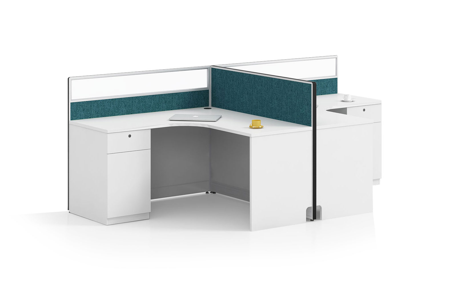 Modern style 2-person workstation Partition  O-WA2814