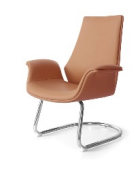 E0186C Visitor Leather Office Chair